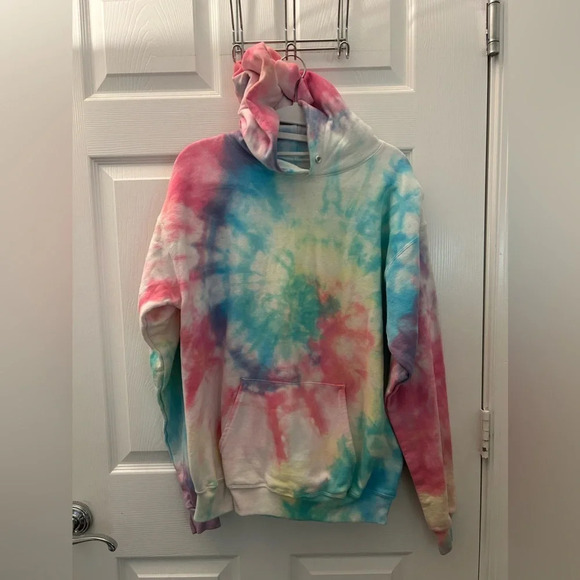 Dannijo Hailey Hoodie in Multi Tie Dye - Picture 2 of 5